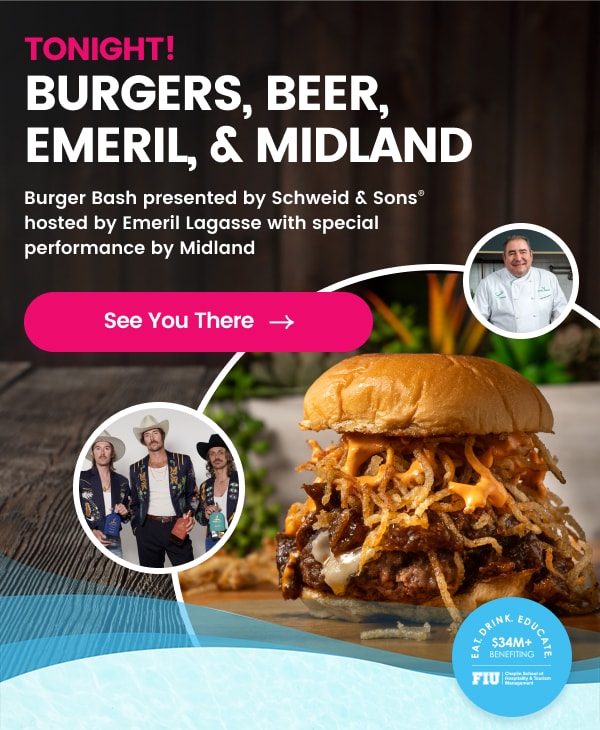 Juicy-Kick off the Festival at 🍔 Bash with Emeril Lagasse and Midland